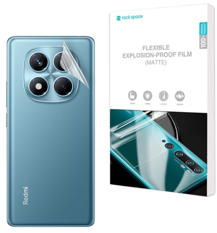 Антиблікова плівка на задню панель RockSpace Explosion-Proof Matte для Xiaomi Redmi Note 14 Pro: фото 1 з 9