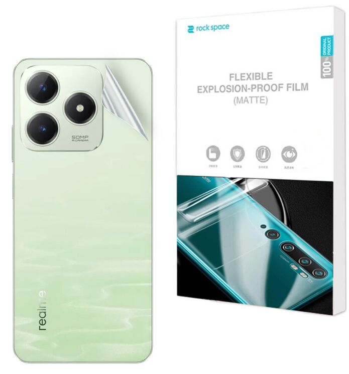 Антиблікова плівка на задню панель RockSpace Matte для Realme C63: фото 1 з 9