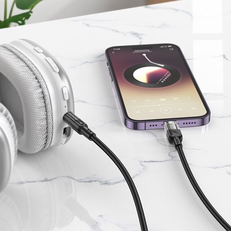 AUX-кабель Hoco UPA27 Lightning to 3.5mm (1.2m) - Black: фото 5 из 6