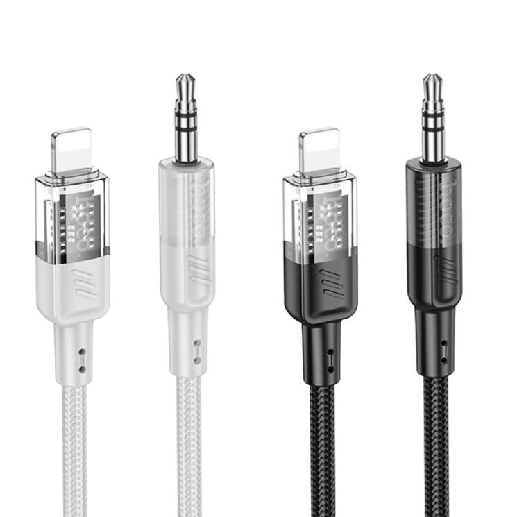 AUX-кабель Hoco UPA27 Lightning to 3.5mm (1.2m) - Black: фото 4 из 6