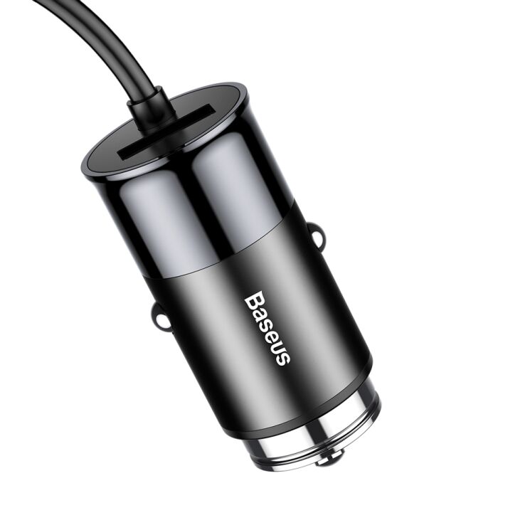 Автомобільний зарядний пристрій BASEUS Enjoy Together Four Interfaces Output Patulous Car Charger 5.5A (CCTON-01) - Black: фото 6 з 9