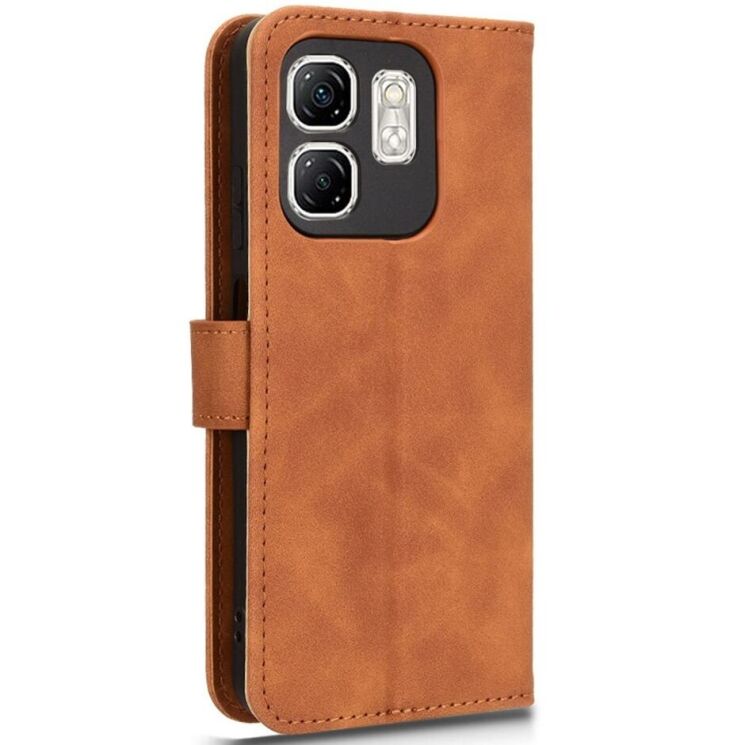Чехол Deexe Classic Wallet для Infinix Smart 9 (X6532) / Hot 50i (X6531) - Brown: фото 6 из 6