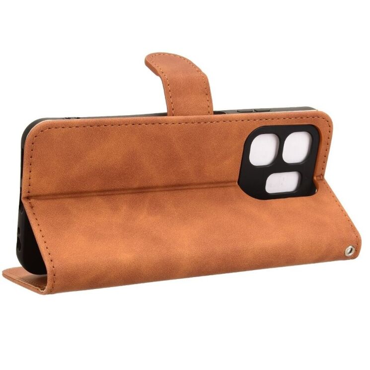 Чехол Deexe Classic Wallet для Infinix Smart 9 (X6532) / Hot 50i (X6531) - Brown: фото 3 из 6