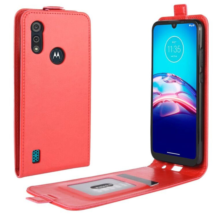 Чехол Deexe Flip Case для Motorola Moto E6S / Moto E6i - Red: фото 1 из 12