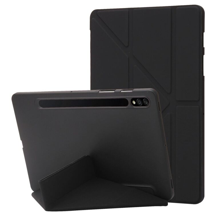 Чехол Deexe Origami Series для Samsung Galaxy Tab S10 Plus - Black: фото 1 из 4