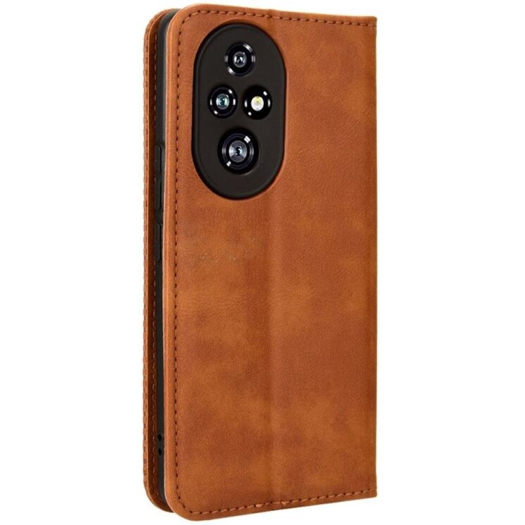 Чохол Deexe Retro Style для Honor 200 Pro - Brown: фото 5 з 7