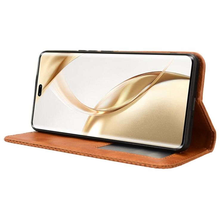 Чохол Deexe Retro Style для Honor 200 Pro - Brown: фото 3 з 7