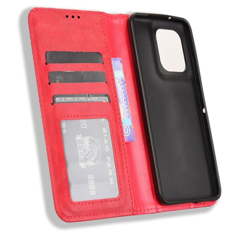Чехол Deexe Retro Style для Motorola Edge 50 Neo - Red: фото 4 из 7