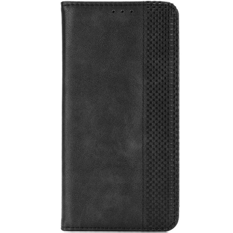 Чохол-книжка Deexe Retro Style для Motorola Edge 70 - Black: фото 2 з 18