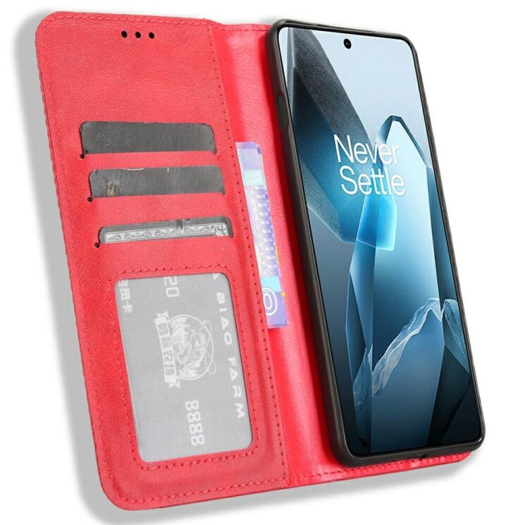 Чехол Deexe Retro Style для OnePlus 13 - Red: фото 2 из 7