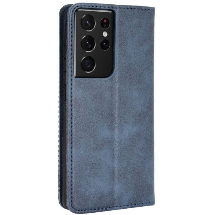 Чехол Deexe Retro Style для Samsung Galaxy S21 Ultra (G998) - Blue: фото 7 из 16