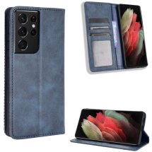 Чехол Deexe Retro Style для Samsung Galaxy S21 Ultra (G998) - Blue: фото 1 из 16