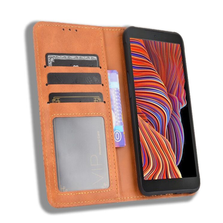 Чохол Deexe Retro Style для Samsung Galaxy Xcover 5 (G525) - Brown: фото 5 з 11