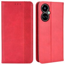 Чехол Deexe Retro Style для Tecno Camon 19 (CI6n) - Red: фото 1 из 9