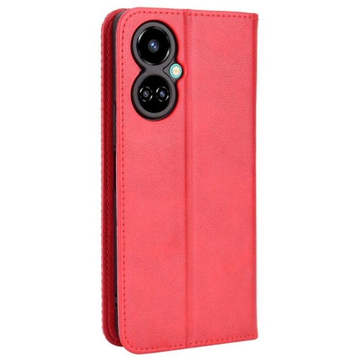 Чехол Deexe Retro Style для Tecno Camon 19 (CI6n) - Red: фото 8 из 9