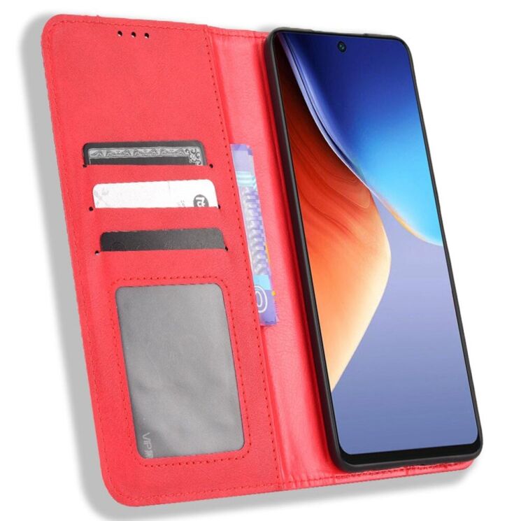 Чехол Deexe Retro Style для Tecno Camon 19 (CI6n) - Red: фото 2 из 9