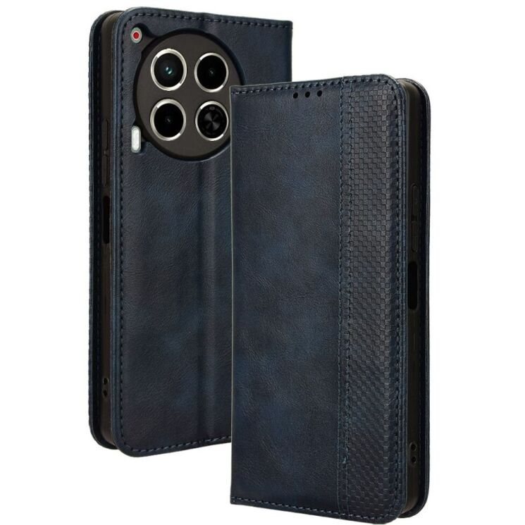 Чехол Deexe Retro Style для TECNO Camon 30 (CL6) - Blue: фото 1 из 7