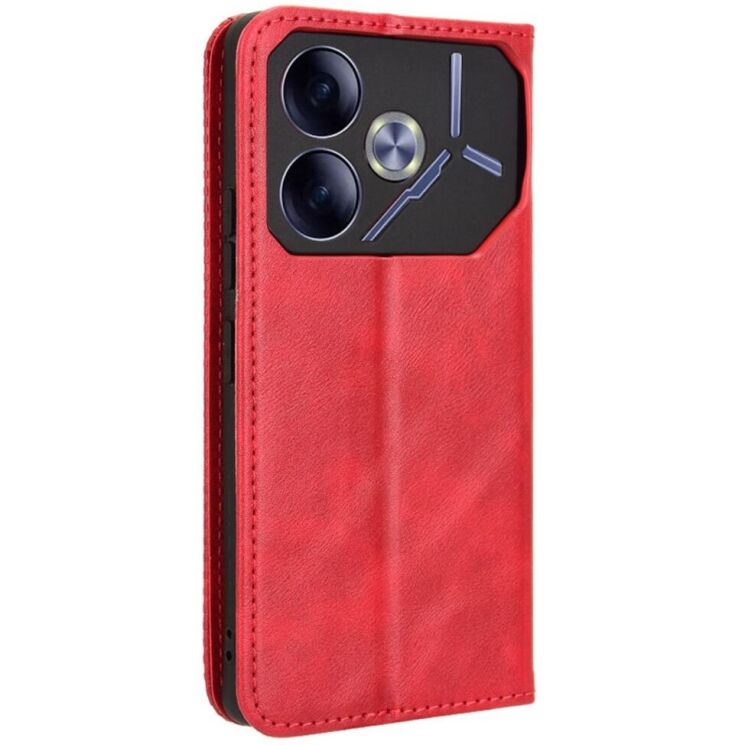 Чехол Deexe Retro Style для TECNO Pova 6 - Red: фото 5 из 7