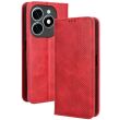 Чехол Deexe Retro Style для TECNO Spark 20 / Infinix Smart 8 Plus - Red (345501R)