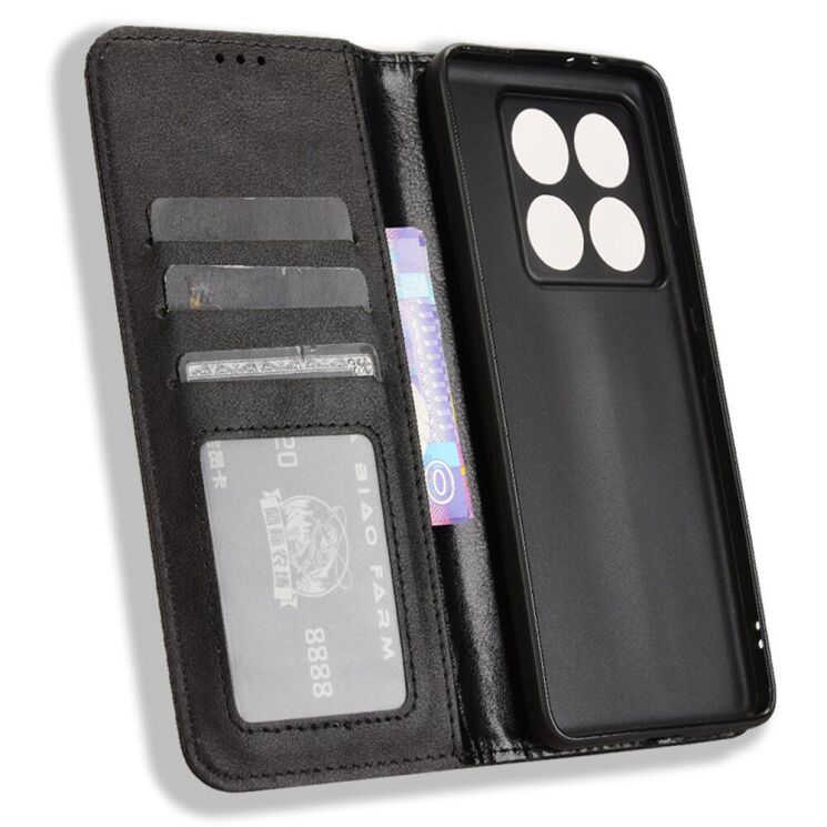 Чохол Deexe Retro Style для Xiaomi 14T - Black: фото 4 з 7