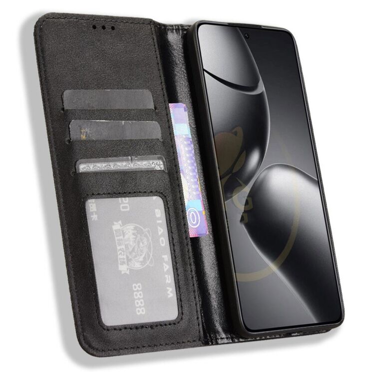Чохол Deexe Retro Style для Xiaomi 14T - Black: фото 2 з 7