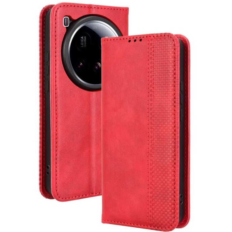 Чехол Deexe Retro Style для Xiaomi 15 Ultra - Red: фото 8 из 18