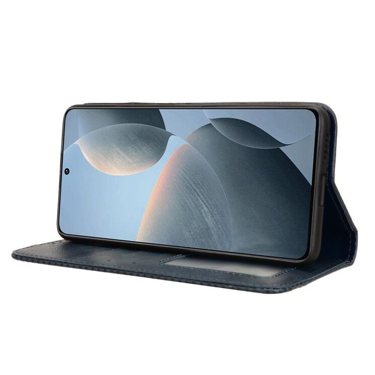 Чехол Deexe Retro Style для Xiaomi Poco F6 Pro - Blue: фото 3 из 7