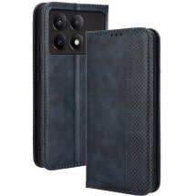 Чехол Deexe Retro Style для Xiaomi Poco F6 Pro - Blue: фото 1 из 7