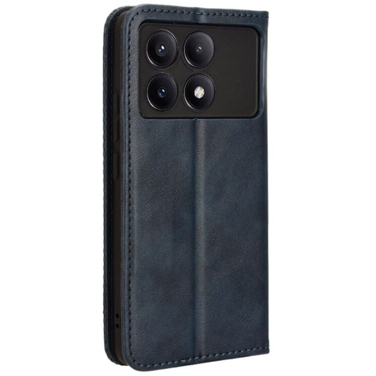Чехол Deexe Retro Style для Xiaomi Poco F6 Pro - Blue: фото 6 из 7