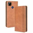 Чехол Deexe Retro Style для Xiaomi Redmi 9C / Redmi 10A - Brown (267621Z)