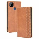 Чохол Deexe Retro Style для Xiaomi Redmi 9C / Redmi 10A - Brown (267621Z)