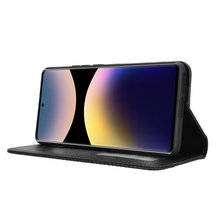 Чохол Deexe Retro Style для Xiaomi Redmi Note 14 Pro - Black: фото 3 з 7