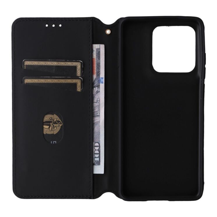 Чохол Deexe Rhombus Book для Motorola Edge 60 Pro - Black: фото 3 з 9