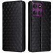 Чохол Deexe Rhombus Book для Motorola Edge 60 Pro - Black (381705B)