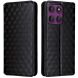 Чохол Deexe Rhombus Book для Motorola Edge 60 Pro - Black (381705B). Фото 1 з 9