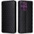 Чехол Deexe Rhombus Book для Motorola Edge 60 Pro - Black: фото 1 из 9