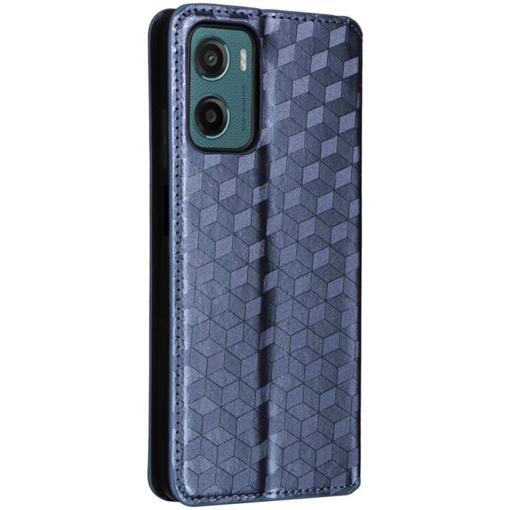 Чохол Deexe Rhombus Book для Motorola Moto G05 / Moto E15 - Blue: фото 8 з 10