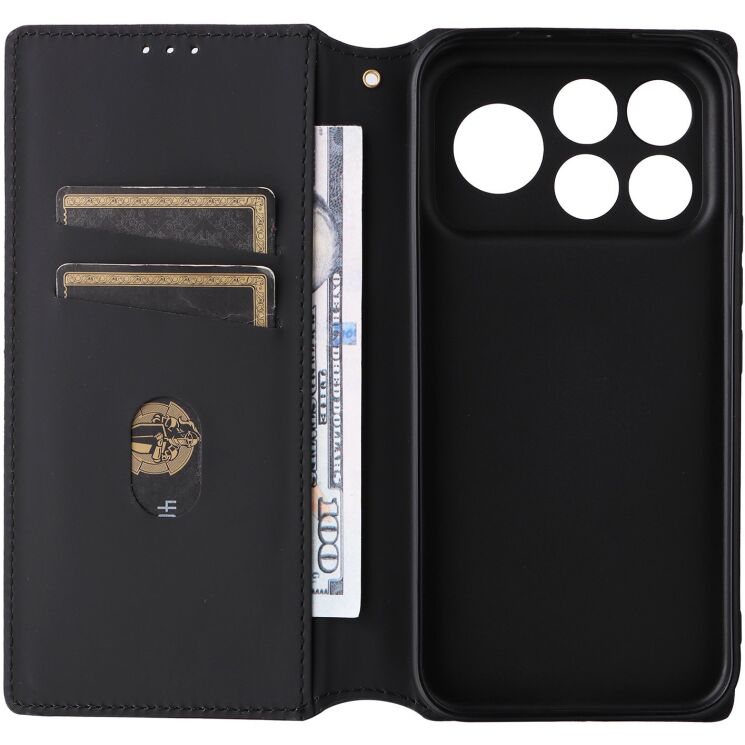 Чехол Deexe Rhombus Book для Xiaomi Poco F9 Ultra - Silver: фото 3 из 10