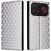 Чехол Deexe Rhombus Book для Xiaomi Poco F9 Ultra - Silver: фото 1 из 10