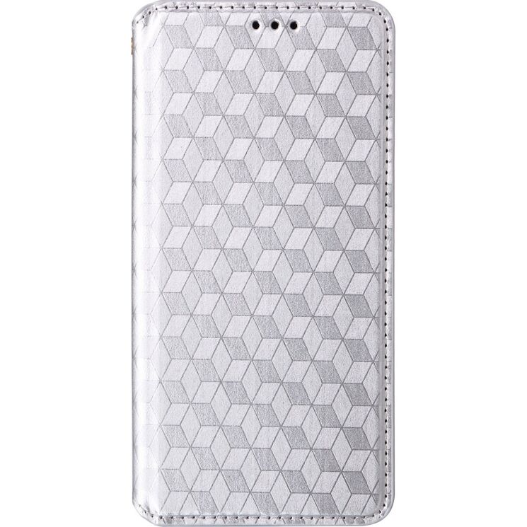 Чехол Deexe Rhombus Book для Xiaomi Poco F9 Ultra - Silver: фото 7 из 10
