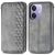 Чехол Deexe Rhombus Wallet для OPPO A3x / A3 / A40m - Grey: фото 1 из 9