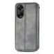 Чехол Deexe Rhombus Wallet для OPPO A98 - Grey (328437H). Фото 5 из 6
