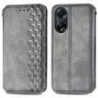 Чехол Deexe Rhombus Wallet для OPPO A98 - Grey (328437H)