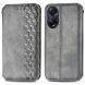 Чехол Deexe Rhombus Wallet для OPPO A98 - Grey (328437H). Фото 1 из 6