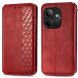 Чехол Deexe Rhombus Wallet для Realme GT 6 - Red (357810R). Фото 1 из 7