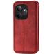 Чехол Deexe Rhombus Wallet для Realme GT 6 - Red (357810R). Фото 5 из 7