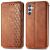 Чехол Deexe Rhombus Wallet для Samsung Galaxy A36 (A366) / A56 (A566) - Brown: фото 1 из 9