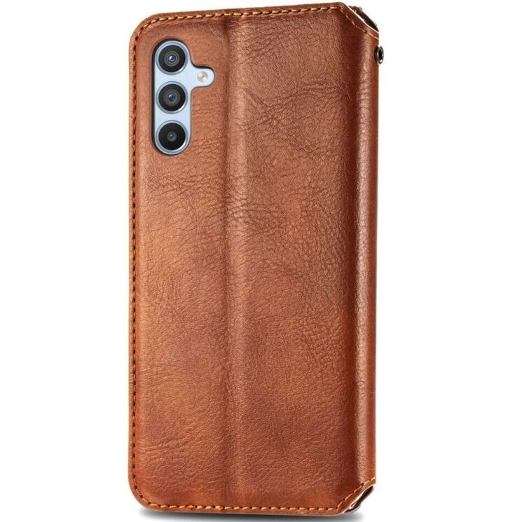 Чехол Deexe Rhombus Wallet для Samsung Galaxy A36 (A366) / A56 (A566) - Brown: фото 5 из 9