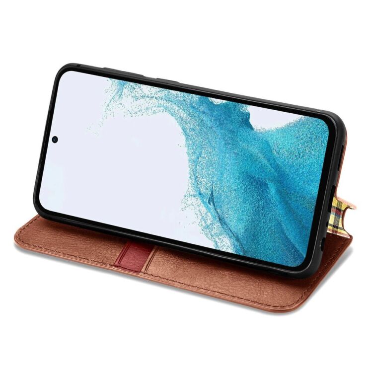 Чехол Deexe Rhombus Wallet для Samsung Galaxy A36 (A366) / A56 (A566) - Brown: фото 3 из 9
