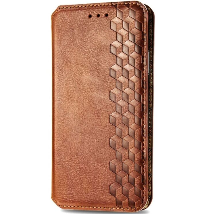 Чехол Deexe Rhombus Wallet для Samsung Galaxy A36 (A366) / A56 (A566) - Brown: фото 4 из 9